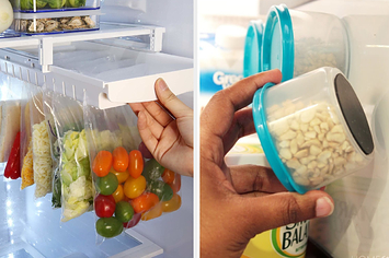 This clever trick makes stacking bottles or cans in your fridge easy peasy