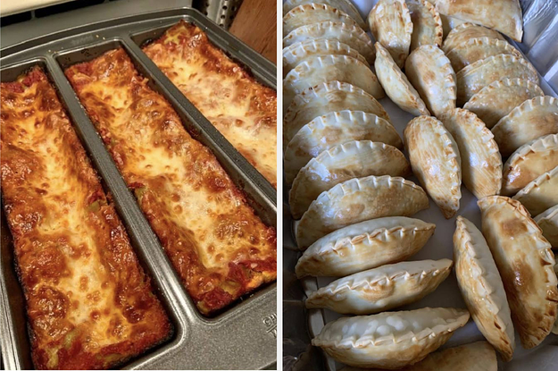 lasagna and empanadas