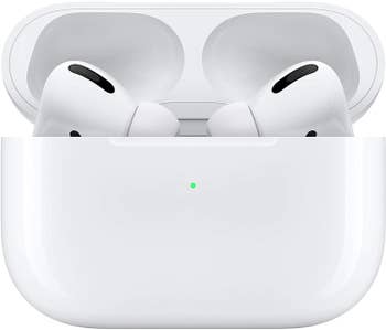 The AirPods Pro in their case