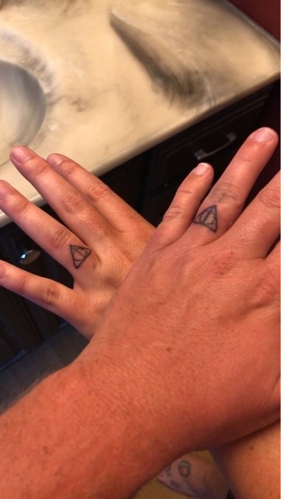 13 Tattoos Prettier Than Your Flashy Rings | Ring finger tattoos, Tattoos, Finger  tattoo designs
