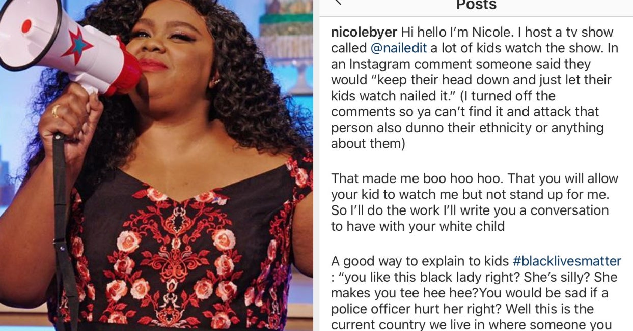 Nicole Byer Responded To A Nailed It Fan Who Doesn T Support Black Lives Matter I like the white halo around her. nicole byer responded to a nailed it