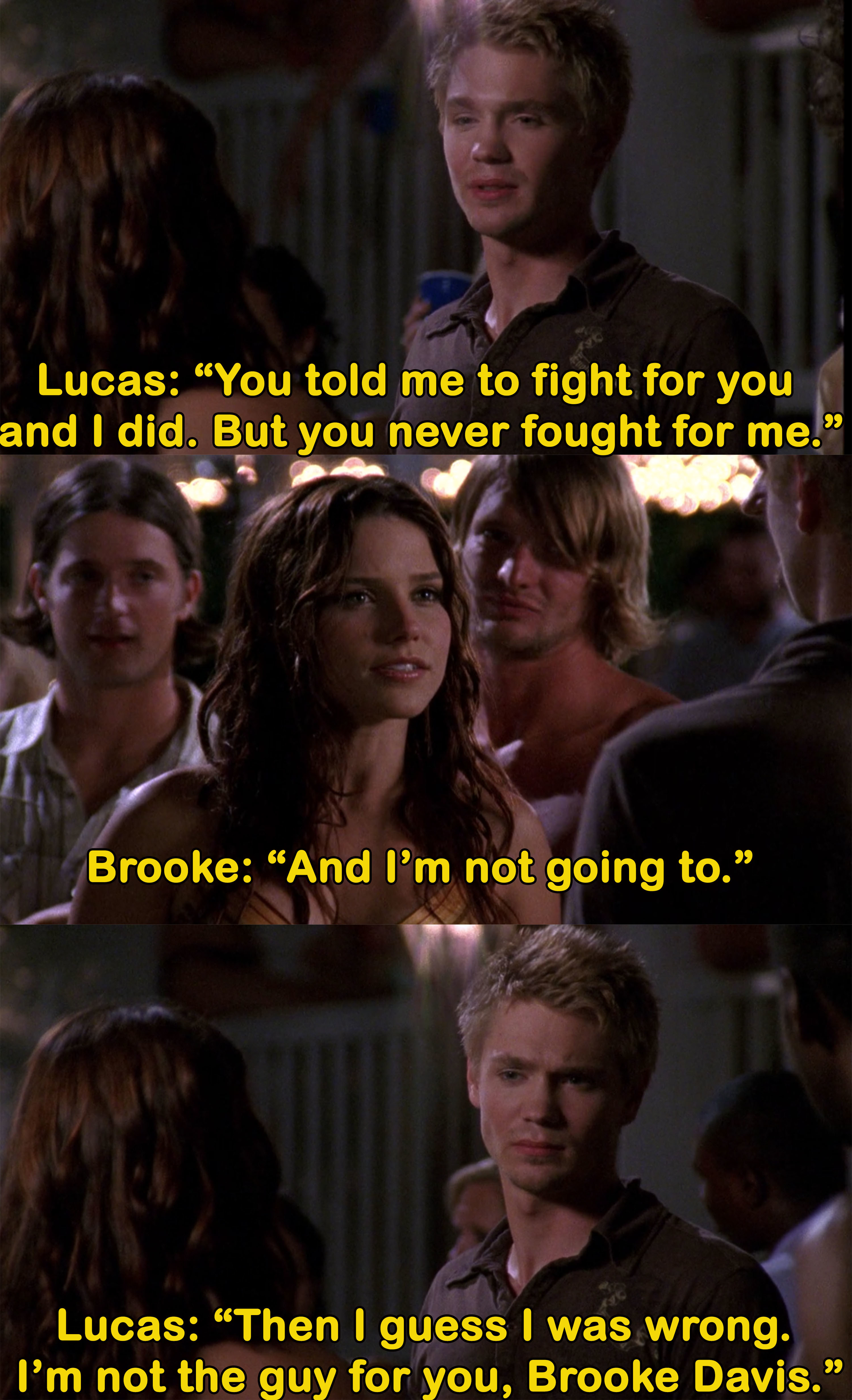 Lucas says he isn&#x27;t the guy for Brooke