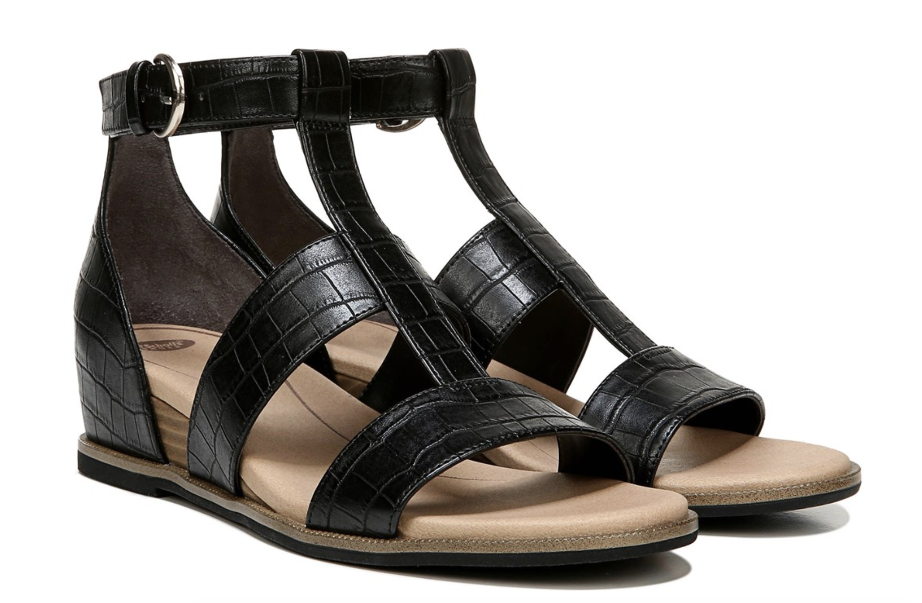 black leather sandals 