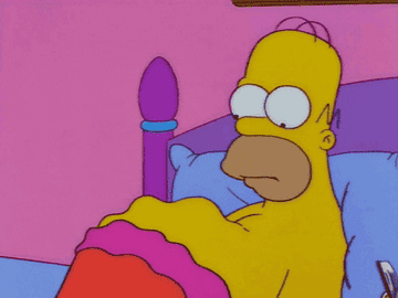 Gif of Homer Simpson&#x27;s stomach rumbling