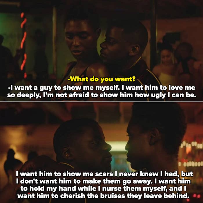 Jodie Turner-Smith and Daniel Kaluuya in &quot;Queen &amp; Slim&quot;