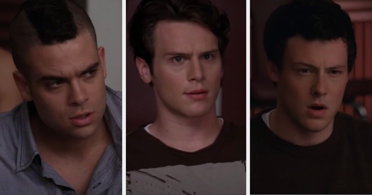 Puck, Jesse, and Finn react angrily to seeing Rachel&#x27;s &quot;Run Joey Run&quot; video.