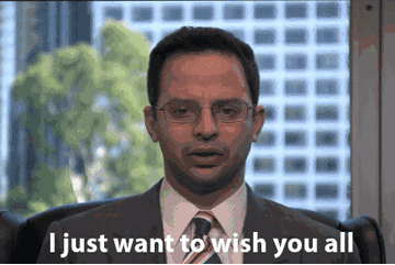 Nick Kroll&#x27;s character in &quot;The League&quot; saying &quot;I just want to wish you all a hearty and heartfelt suck itttttttttttt&quot;