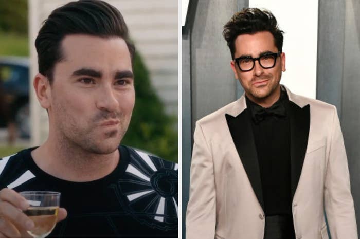 Side by side of David Rose from Schitt&#x27;s Creek and Dan Levi 