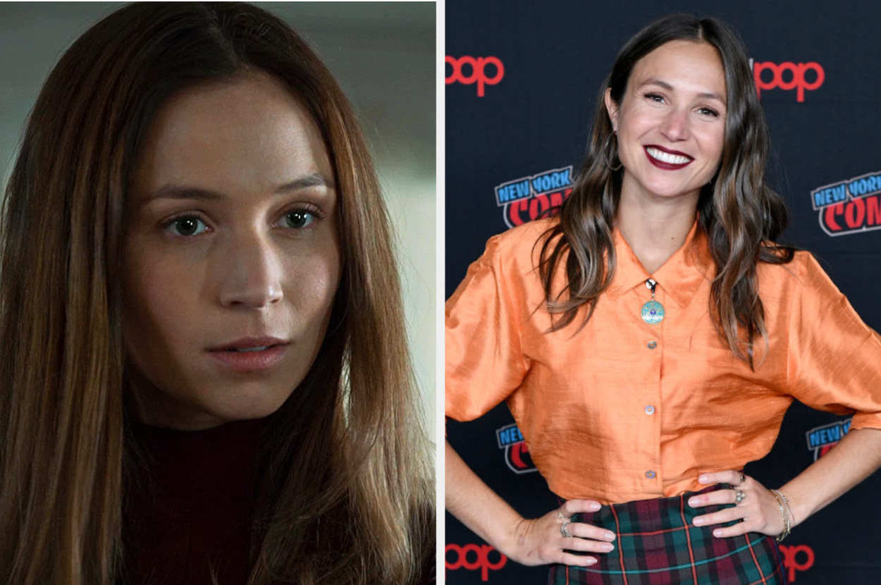 Side by side of Waverly Earp from Wynonna Earp and Dominique Provost-Chalkley