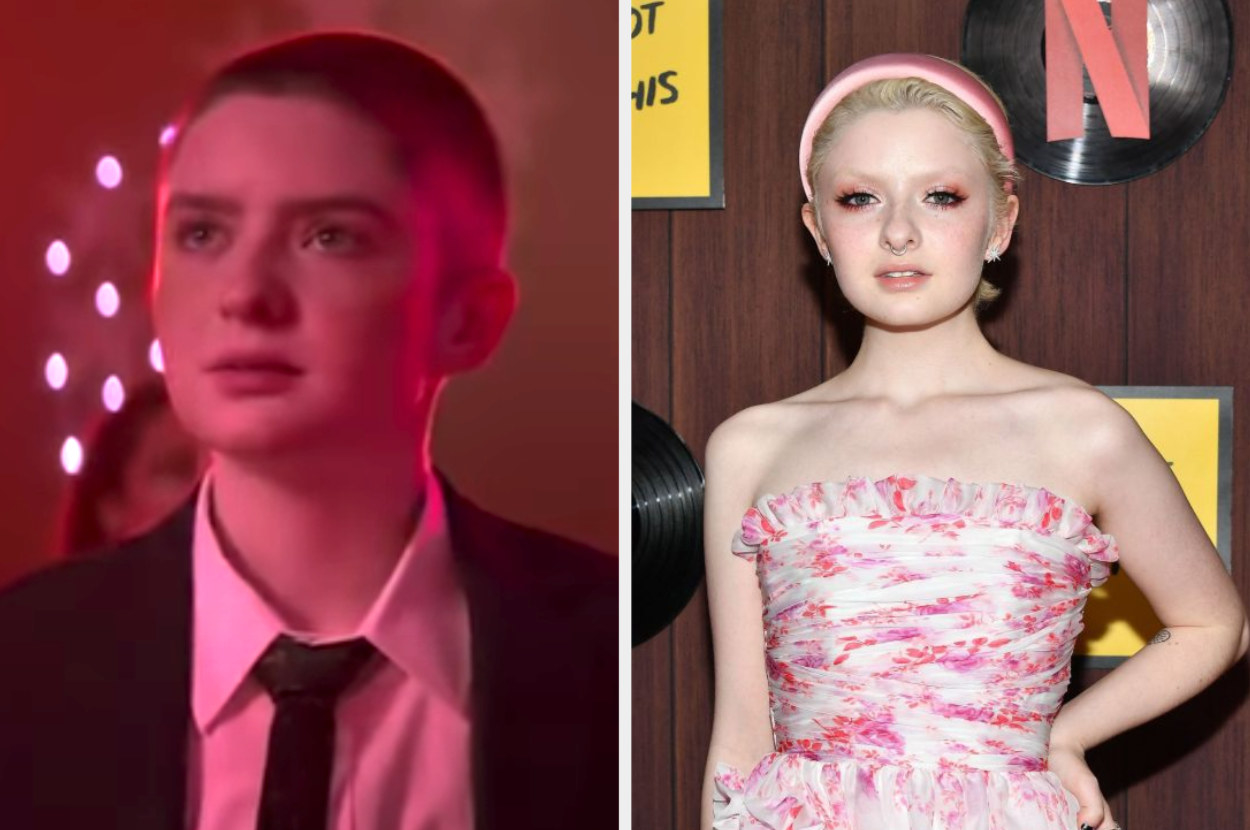 Side by side of Theo from The Chilling Adventures of Sabrina and Lachlan Watson