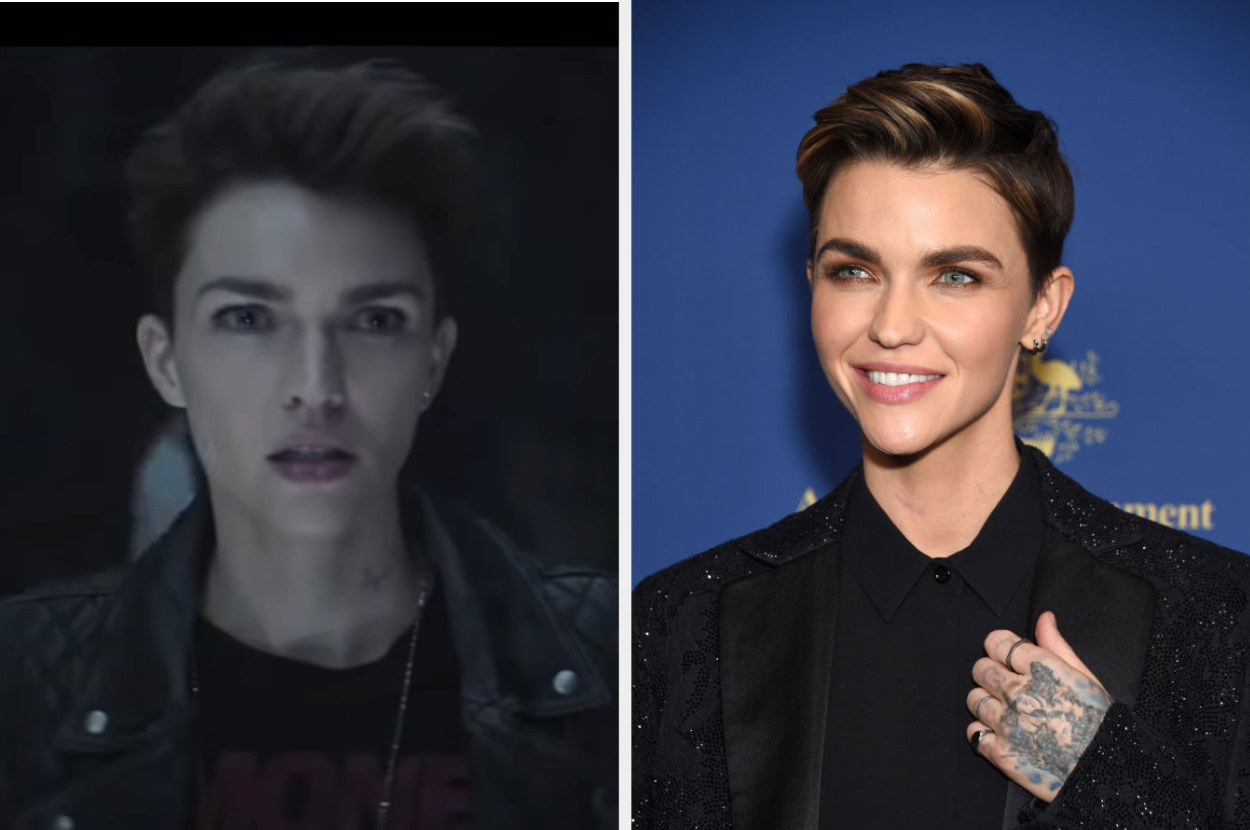 Side by side of Kate Kane from Batwoman and Ruby Rose