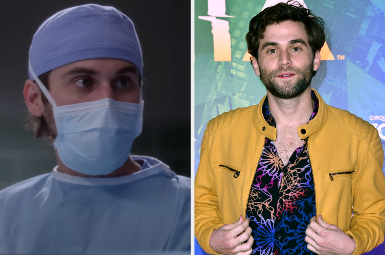 Side by side of Levi Schmidt from Grey&#x27;s Anatomy and Jake Borelli