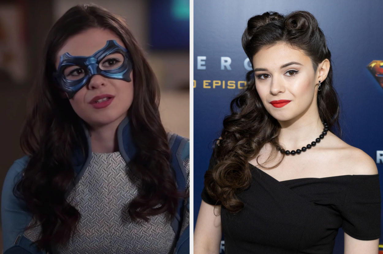 Side by side of Nia Nal from Supergirl and Nicole Maines