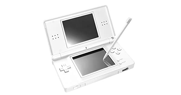 A Nintendo DS with the stylus pointed on the screen