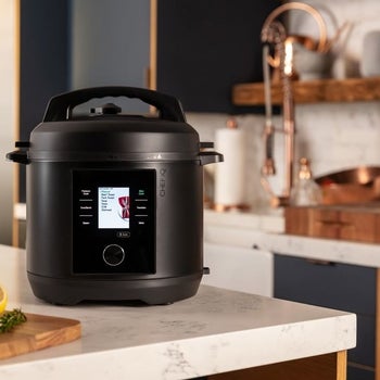 The black smart pressure cooker