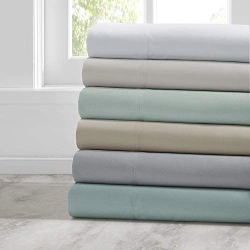 Comfort Spaces Coolmax Moisture Wicking Sheet Set Super Soft Fade Resistant Twin XL Warm Weather Cooling Sheets for Night Sweats All Around Elastic 17 Deep Pocket Aqua 3 Piece 