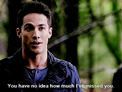 Michael Trevino in &quot;The Vampire Diaries&quot; labeled &quot;you have no idea how much I&#x27;ve missed you&quot; 