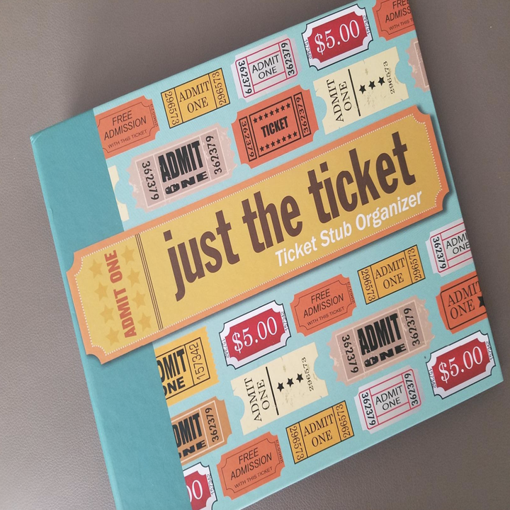 review photo of the book labeled "just the ticket sub organizer" 