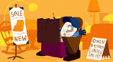 gif of a cartoon dad getting sucked up into a couch that turns into a robot