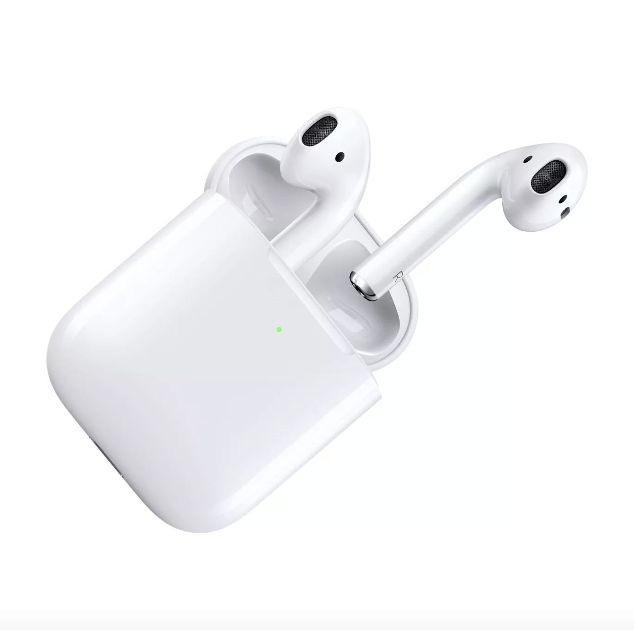 the white AirPods