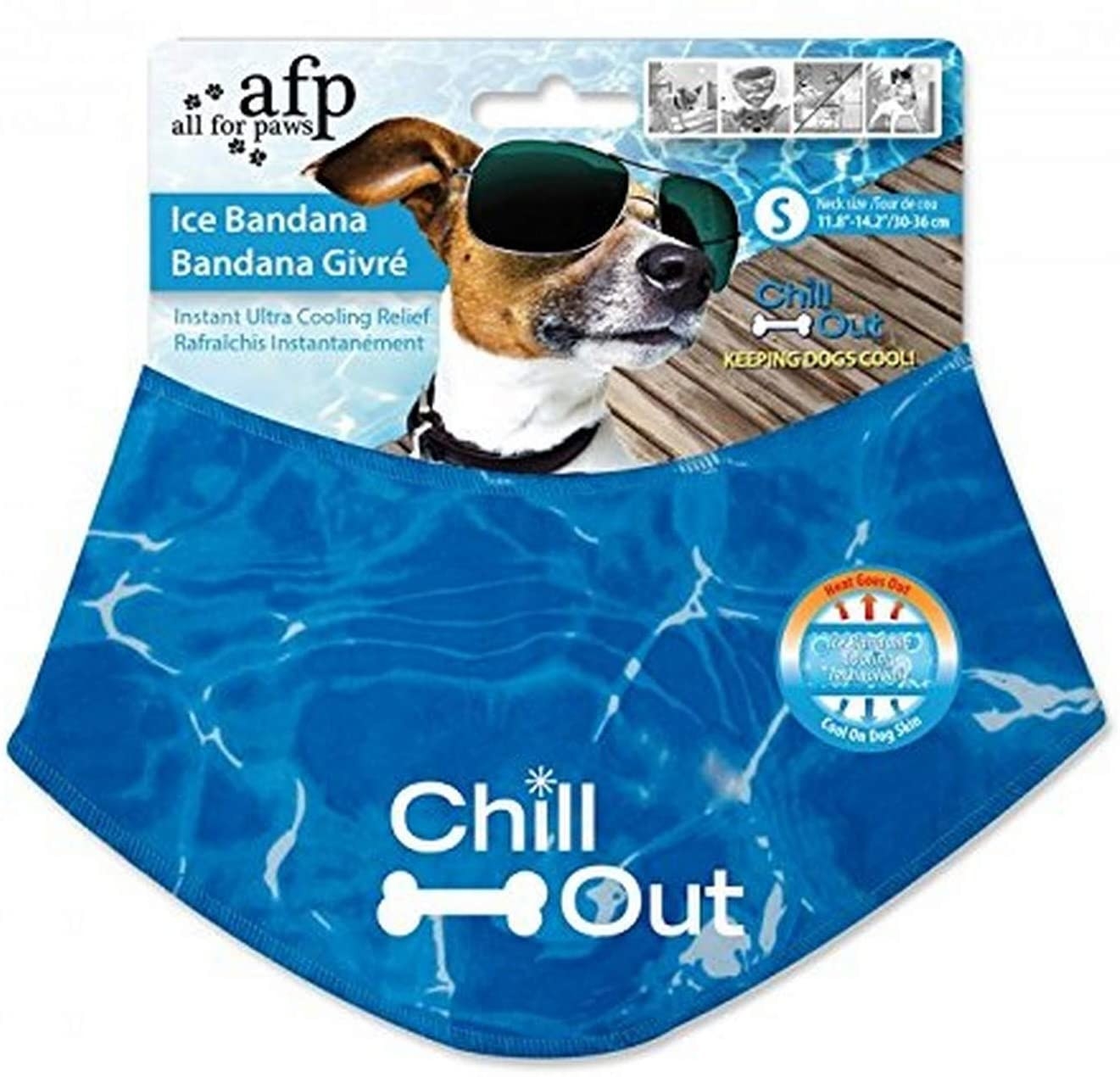 An ice bandana in its packaging