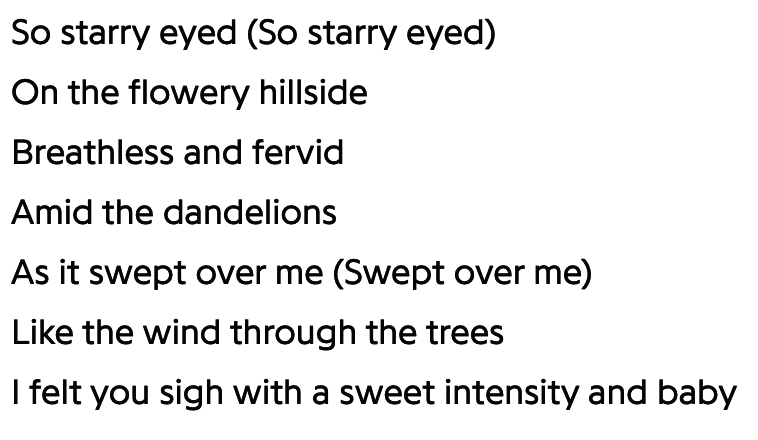Mariah Carey&#x27;s lyrics in Fourth of July, which was written for her album Butterfly.