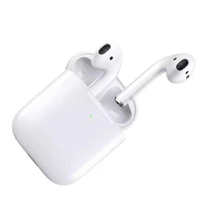 AirPods in a wireless charging case 