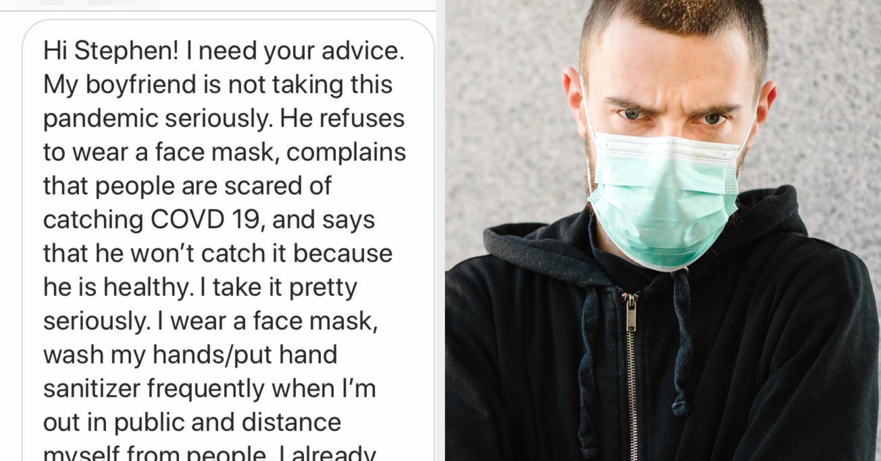 Advice My Boyfriend Refuses To Wear A Face Mask The couple held hands as they headed out to a color me mine art studio, where they spent two hours creating crafts on the summer day. advice my boyfriend refuses to wear a