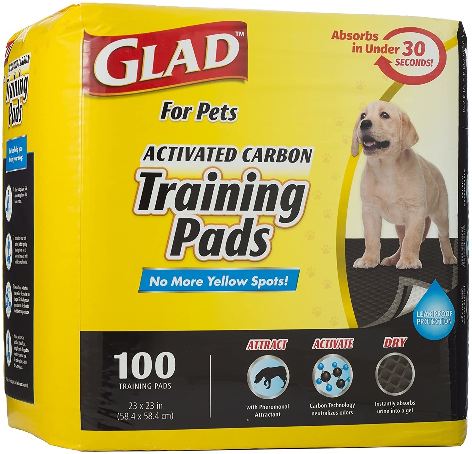 A box of 100 training pads 