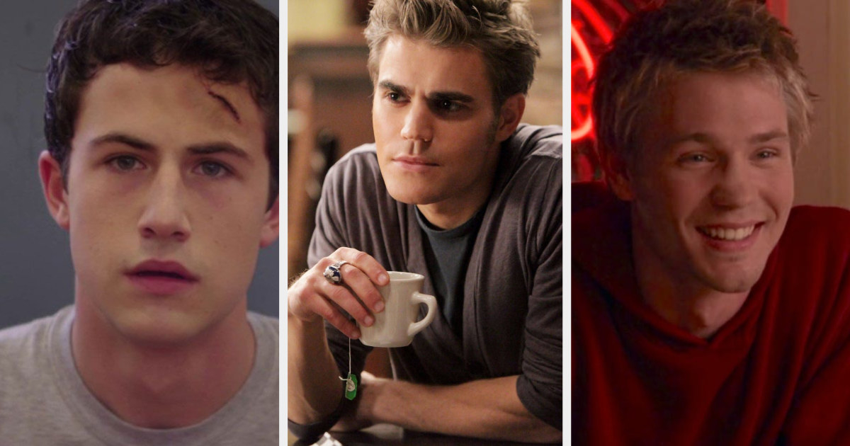 Clay from 13 Reasons Why, Stefan in The Vampire Diaries, and Lucas in One Tree Hill