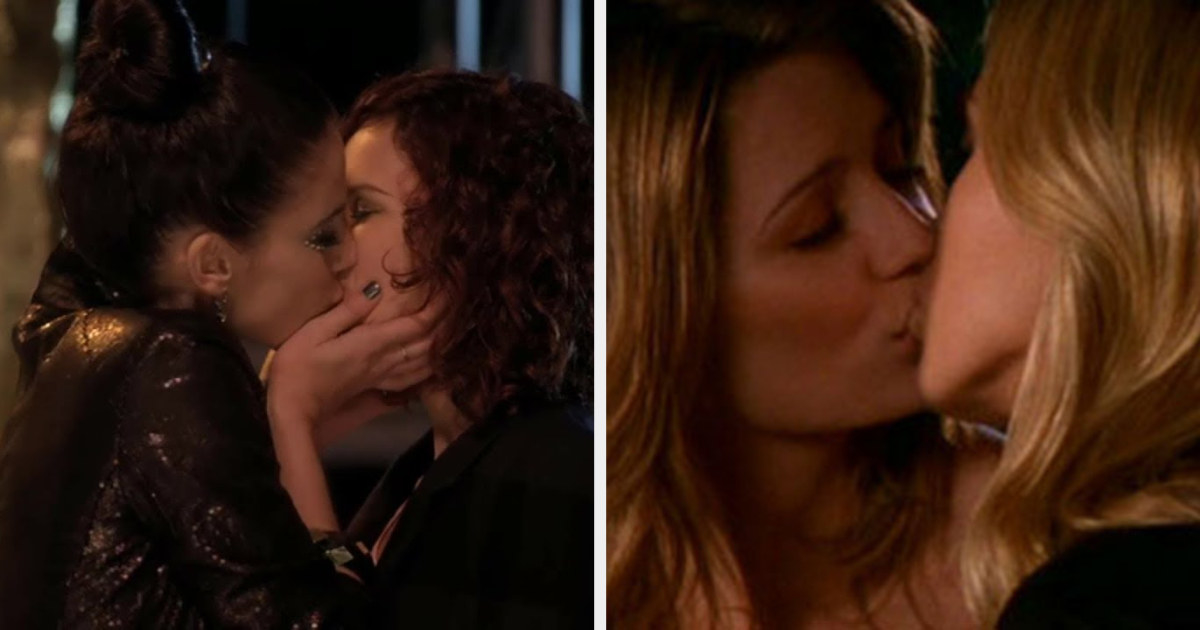Adrianna kissing Gia on 90210 and Marissa kissing Alex on The O.C.