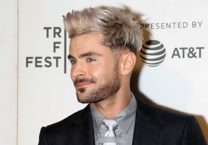 9. Zac Efron's Best Blonde Hair Moments on the Red Carpet - wide 7