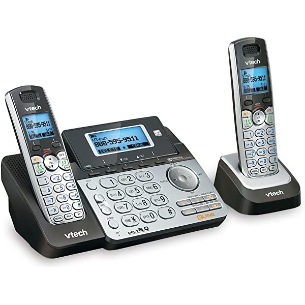 Two early 2000s portable phones, with one being an answering machine/phone combo.