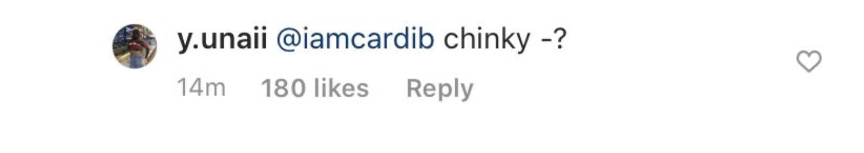 A fan questions Cardi B&#x27;s use of the word ch*nky