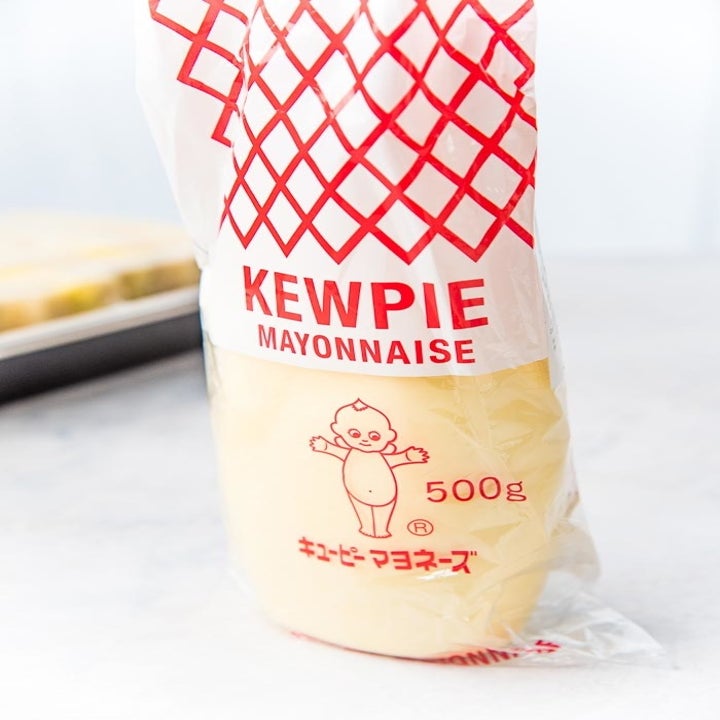 A bag of Japanese Kewpie mayonnaise.