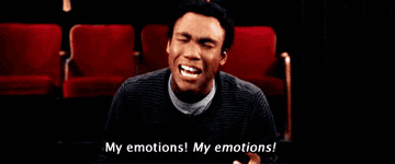 Donald Glover getting emotional about all of his emotions.