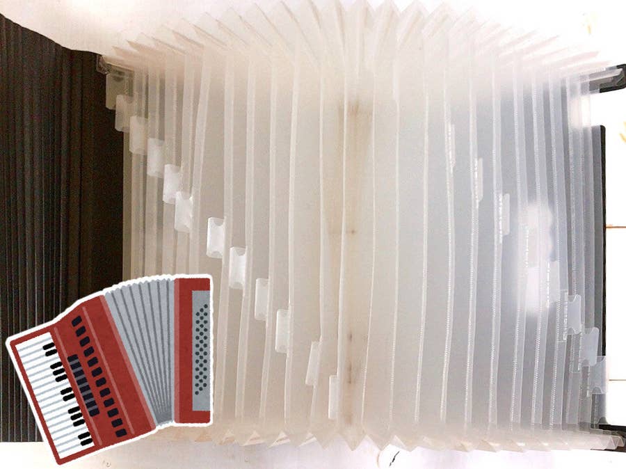 プリント整理に大活躍 アコーディオンみたいなファイルボックス が申し分ないほどの大容量でした