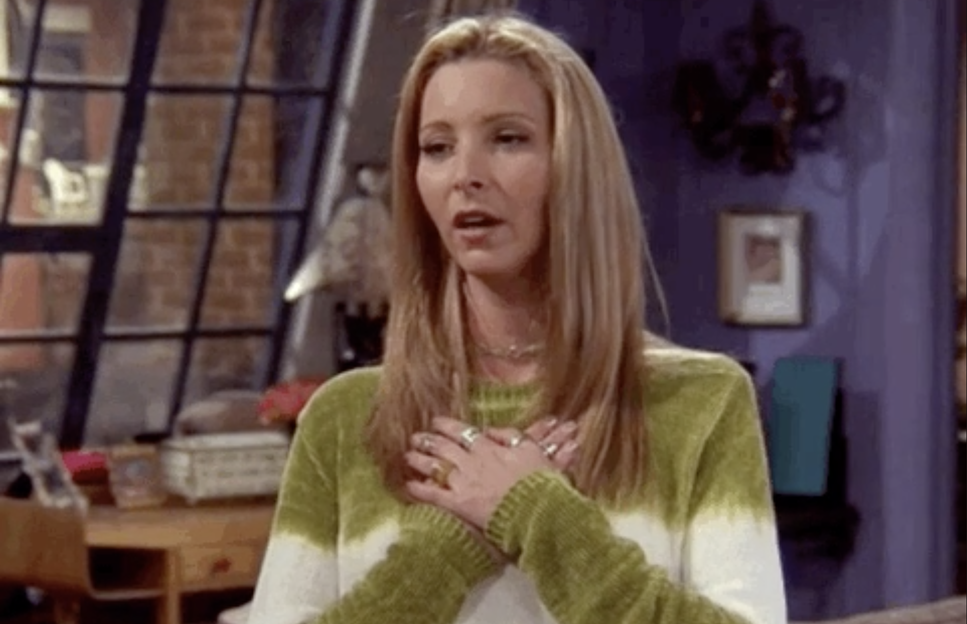 Lisa Kudrow as Phoebe on &quot;Friends&quot;