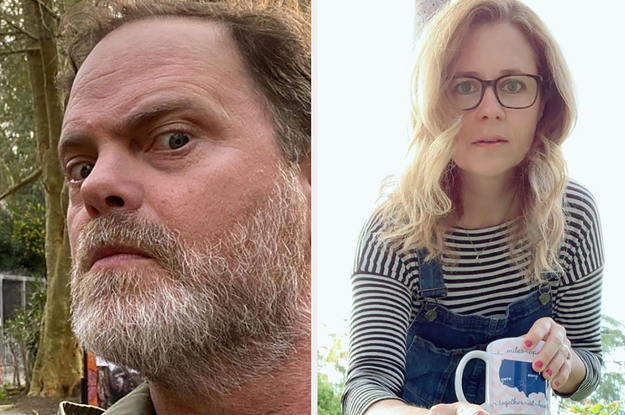 Rainn Wilson and Jenna Fischer