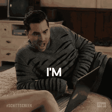 David from Schitt&#x27;s Creek saying, &quot;I&#x27;m obsessed with this&quot;