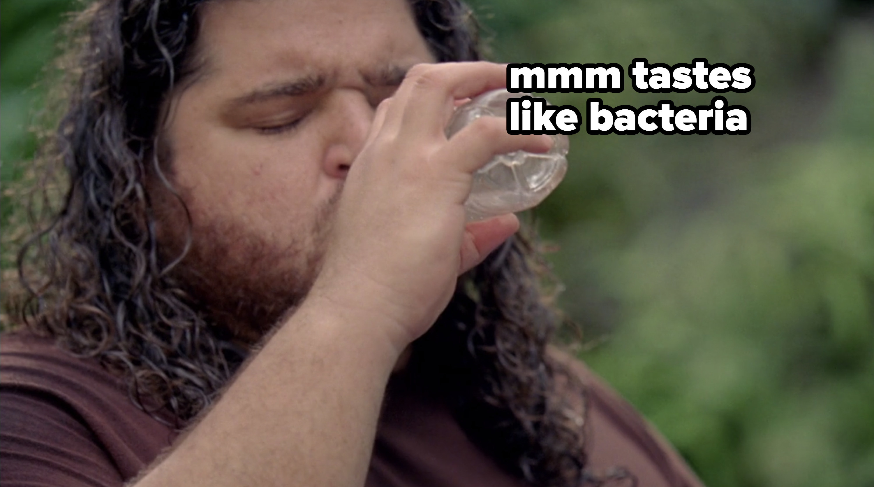 Hurley drinking island water