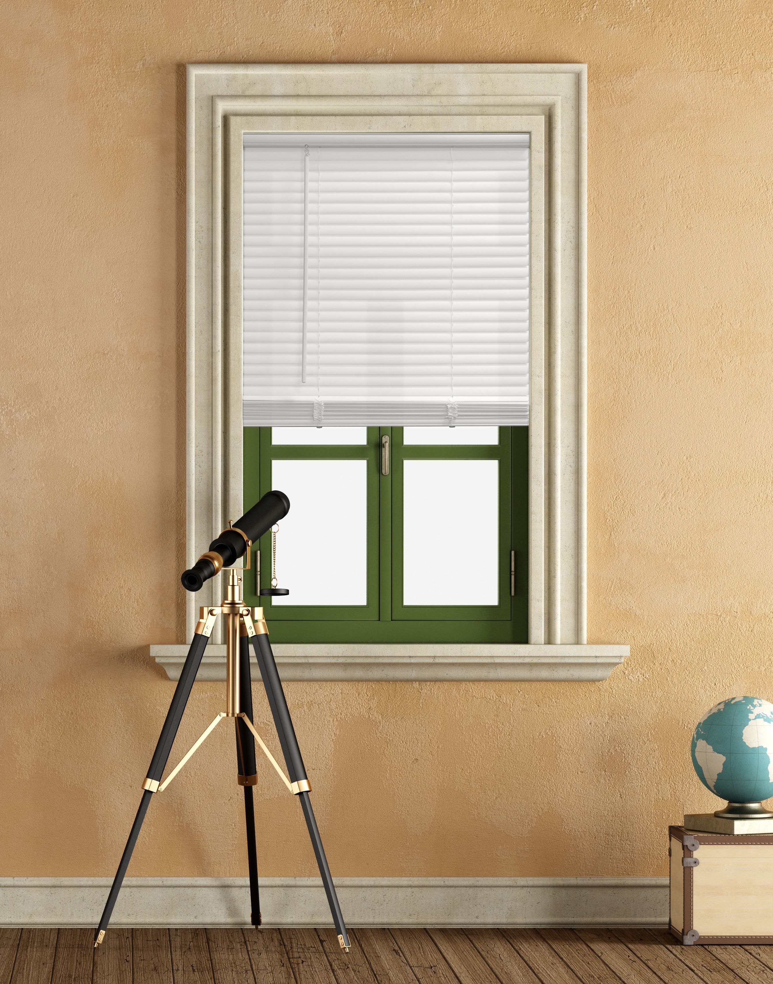 white blinds