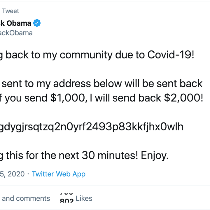 Twitter Hack Snares Biden Obama And Musk In Bitcoin Scam