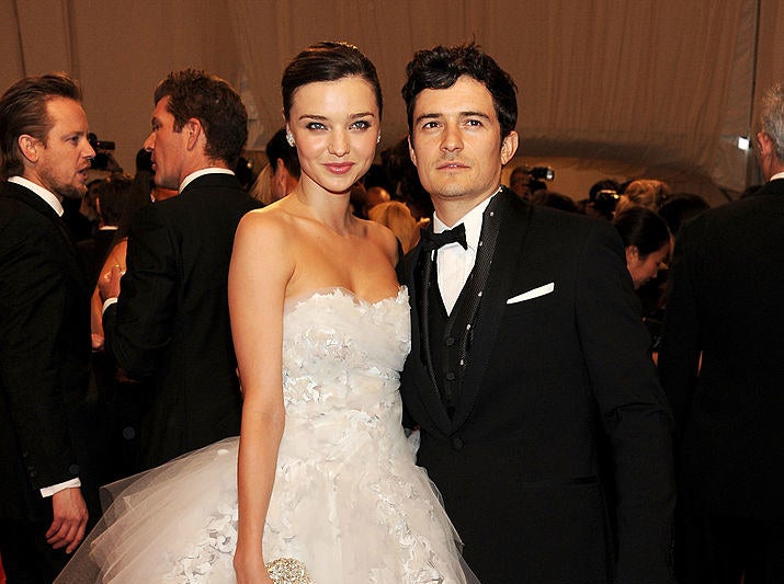 A photo of Miranda Kerr and Orlando Bloom on the red carpet of the 2011 Met Gala