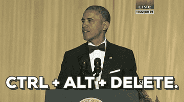 Obama saying &quot;Control, alt, delete&quot;