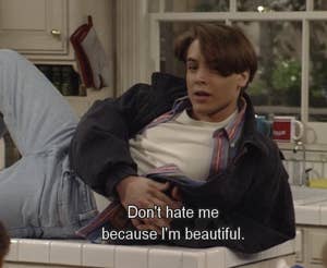 Eric being clever in the early seasons of Boy Meets World