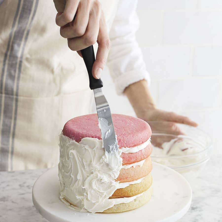 WILTON Cake Decorating Spatula Knife ~ Angled Offset Wood Handle Icing  Spreader