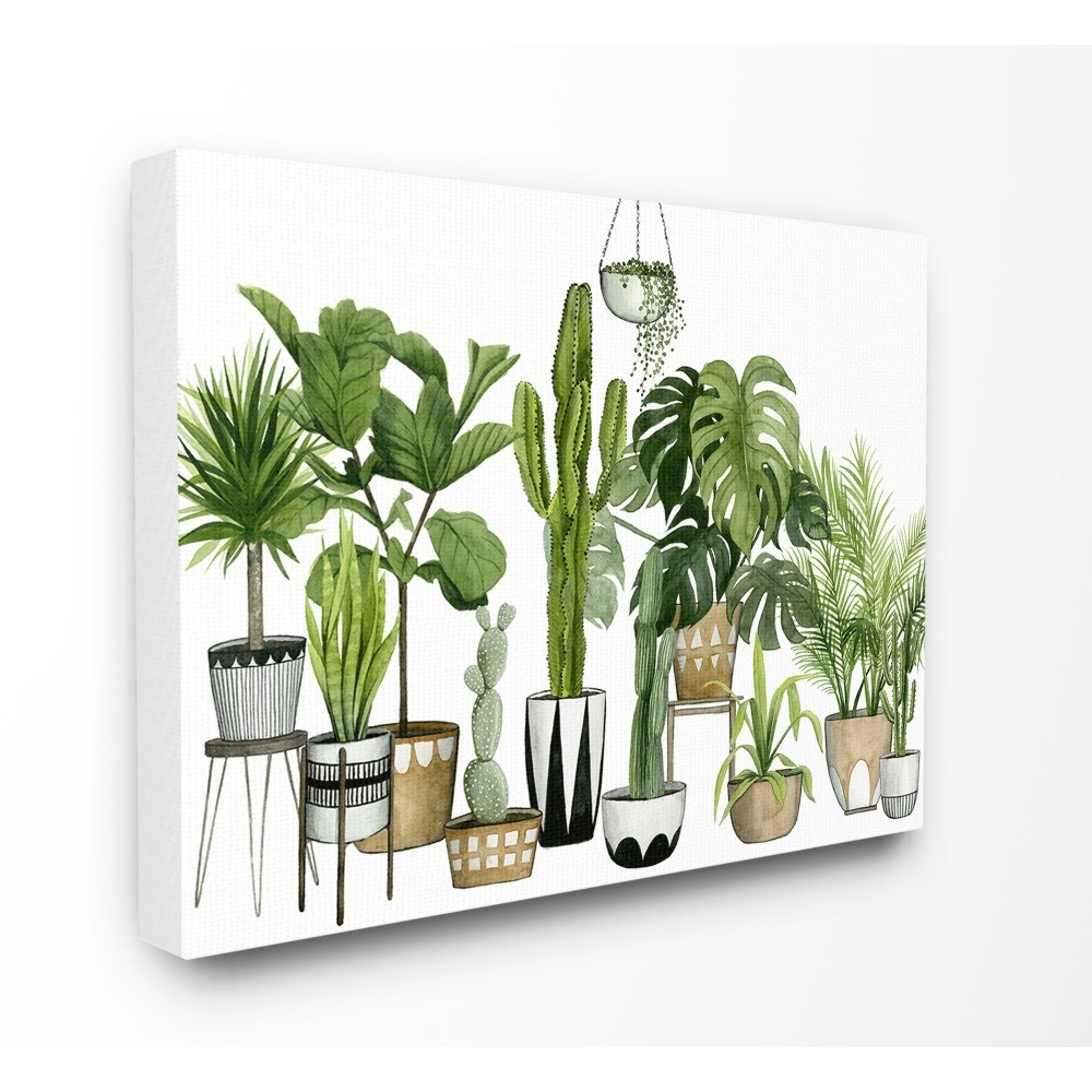 a canvas print with succulents