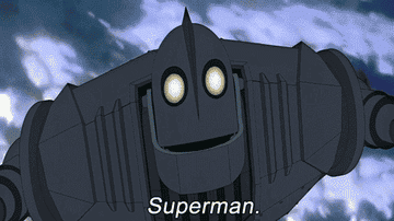 The Iron Giant saying &quot;Superman&quot;