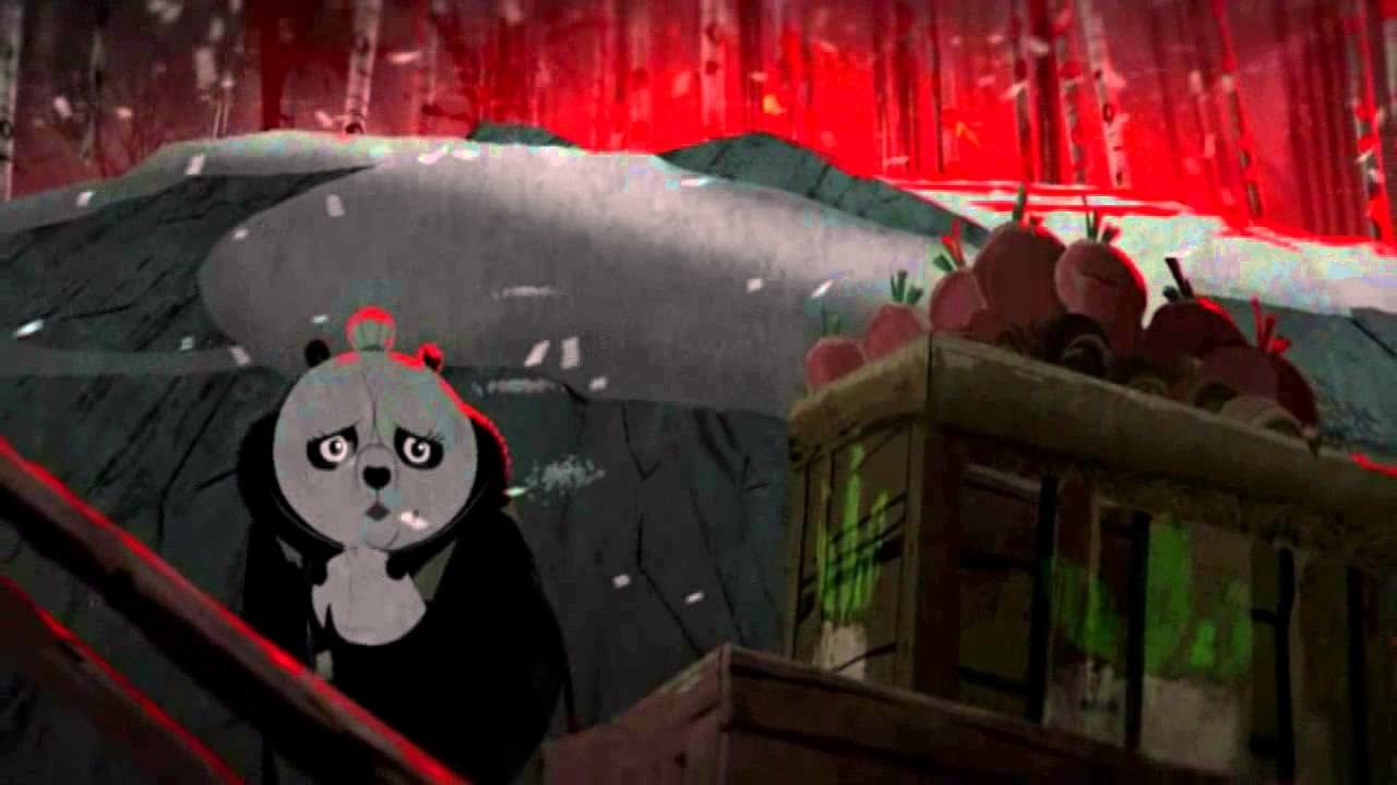 Po&#x27;s mother hiding him from danger